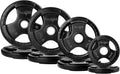 Yes4All Rubber Grip Plates for Barbell - Durable 2 in Strength Plates