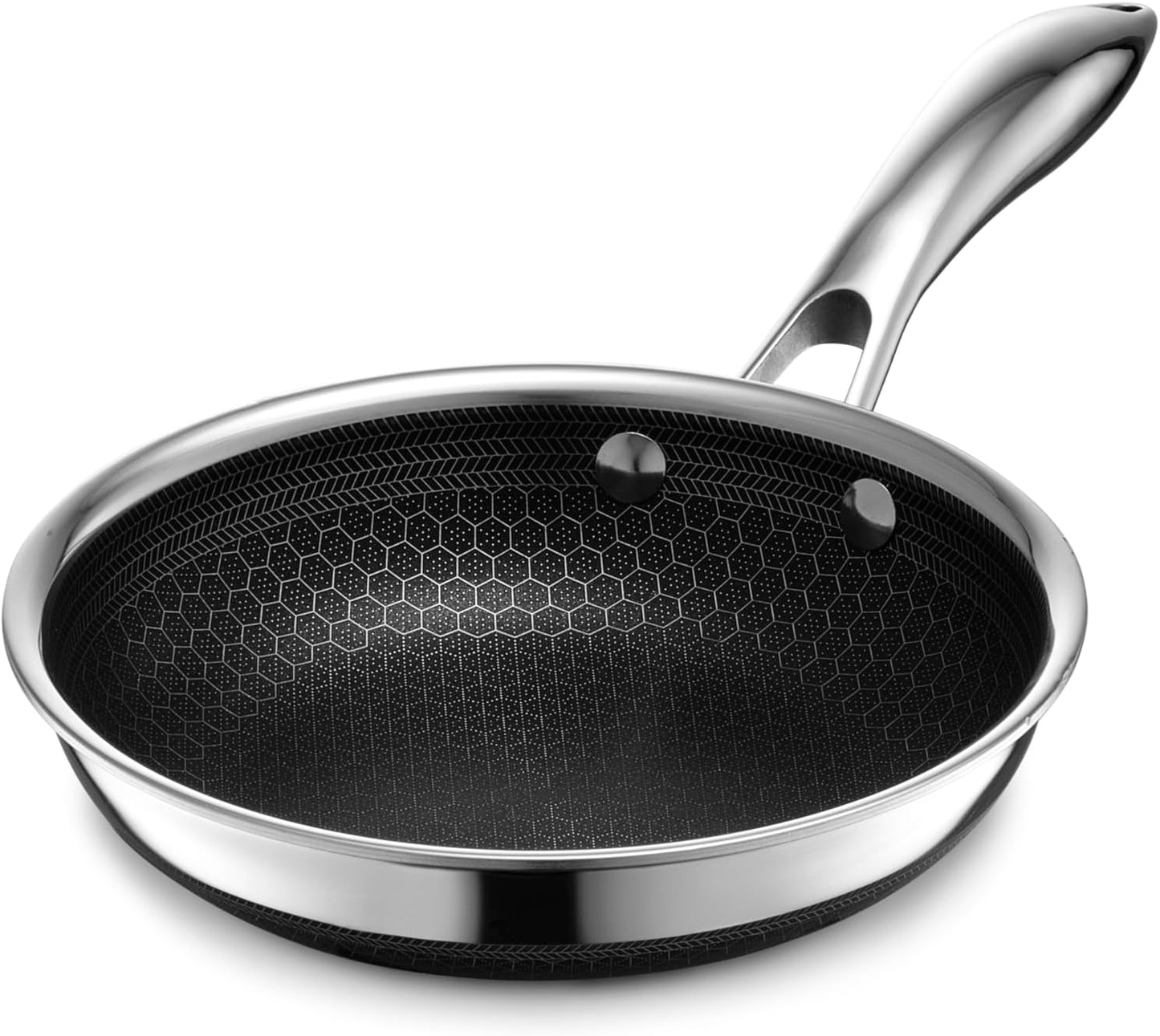 HexClad Hybrid Nonstick 7-Inch Frying Pan for All Cooktops