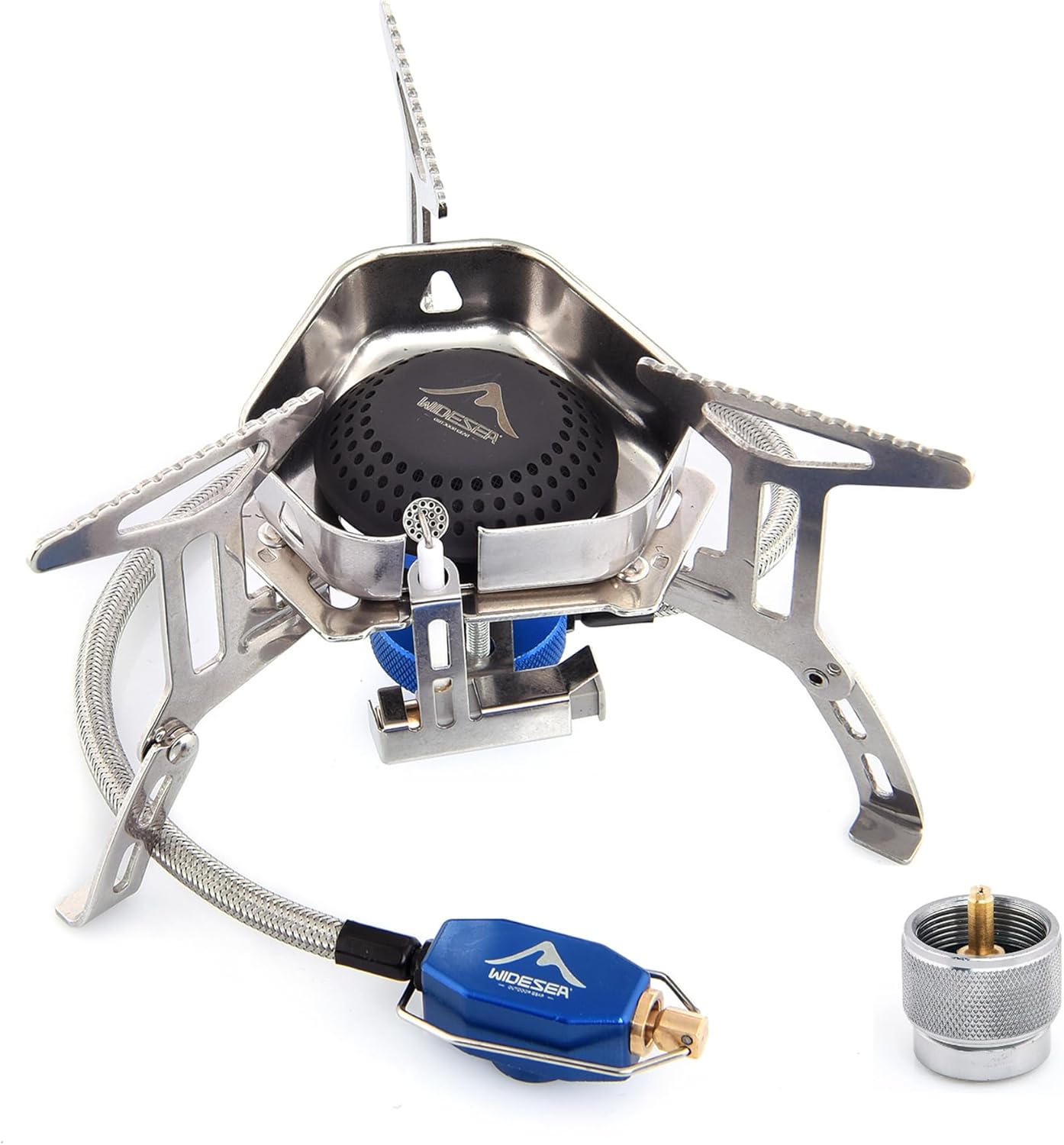 Windproof Camp Stove: 3500W Power, Portable Piezo Ignition