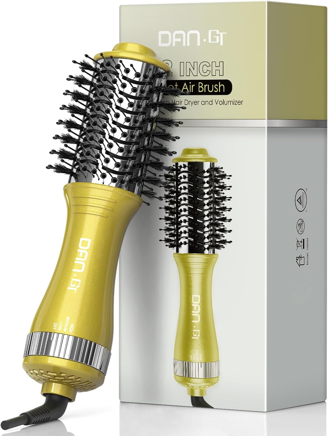 Travel Blow Dryer Brush Compact Mini Hot Air Styling Tool