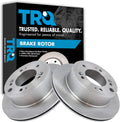 TRQ Rear Brake Rotors Set Vented for 2003-2006 Kia Sorento