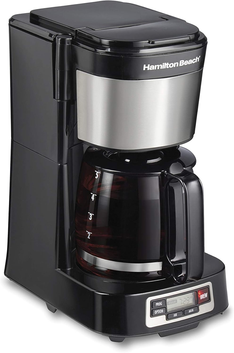 Hamilton Beach 5 Cup Drip Coffee Maker for Small Spaces