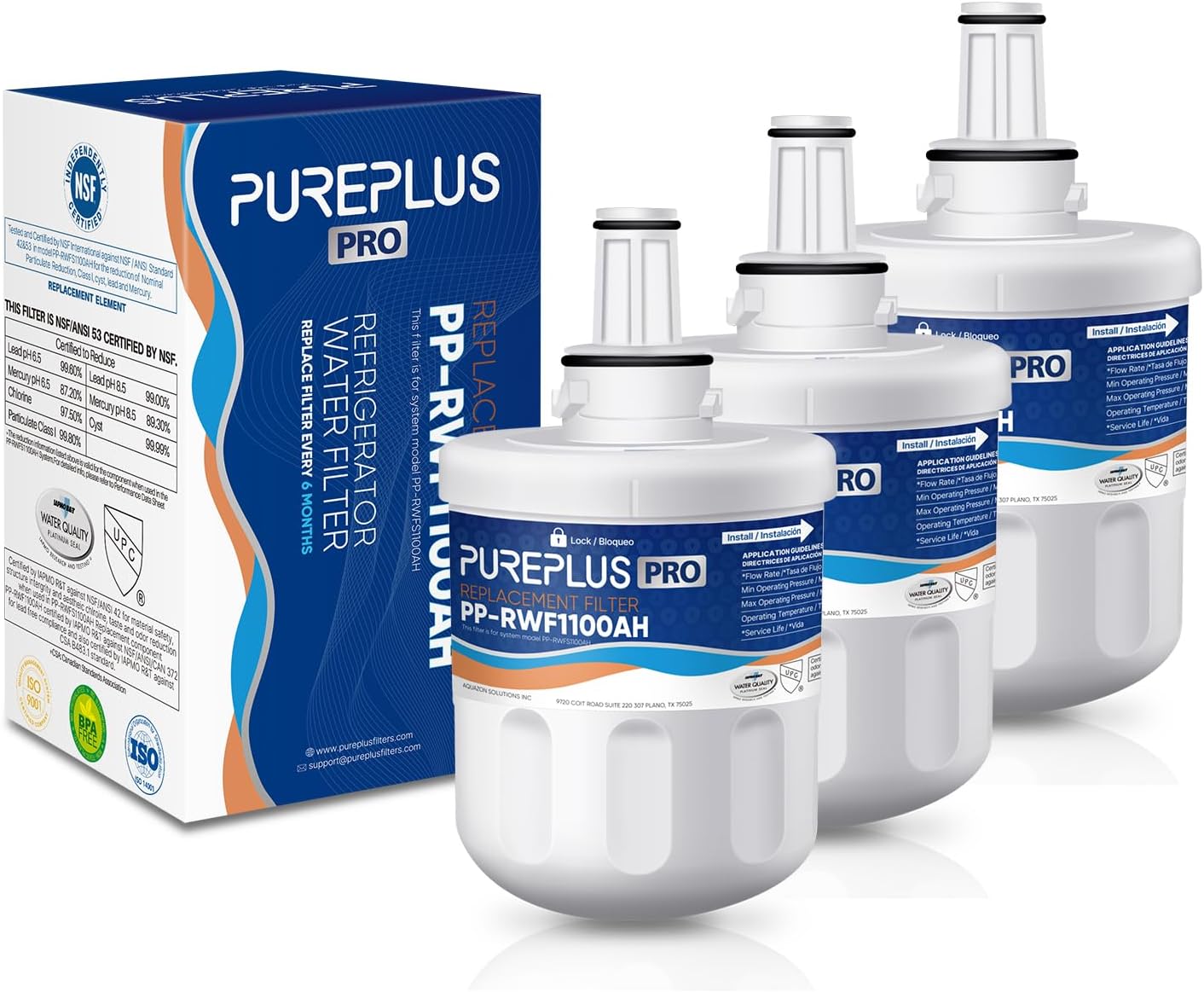 PUREPLUS DA29-00003G Water Filter Replacement for Samsung Fridges
