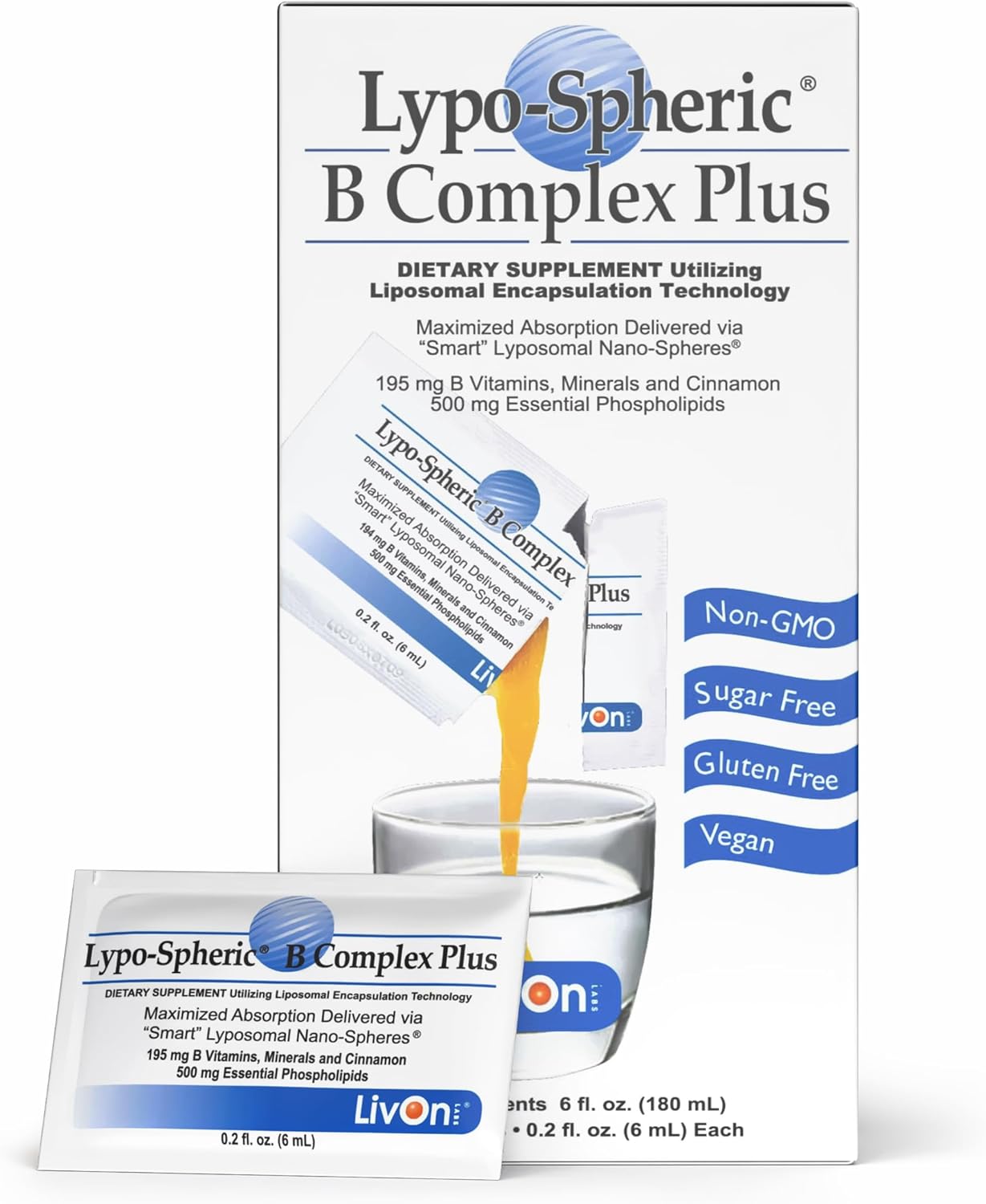 LypoSpheric B Complex Plus for Enhanced Energy and Absorption