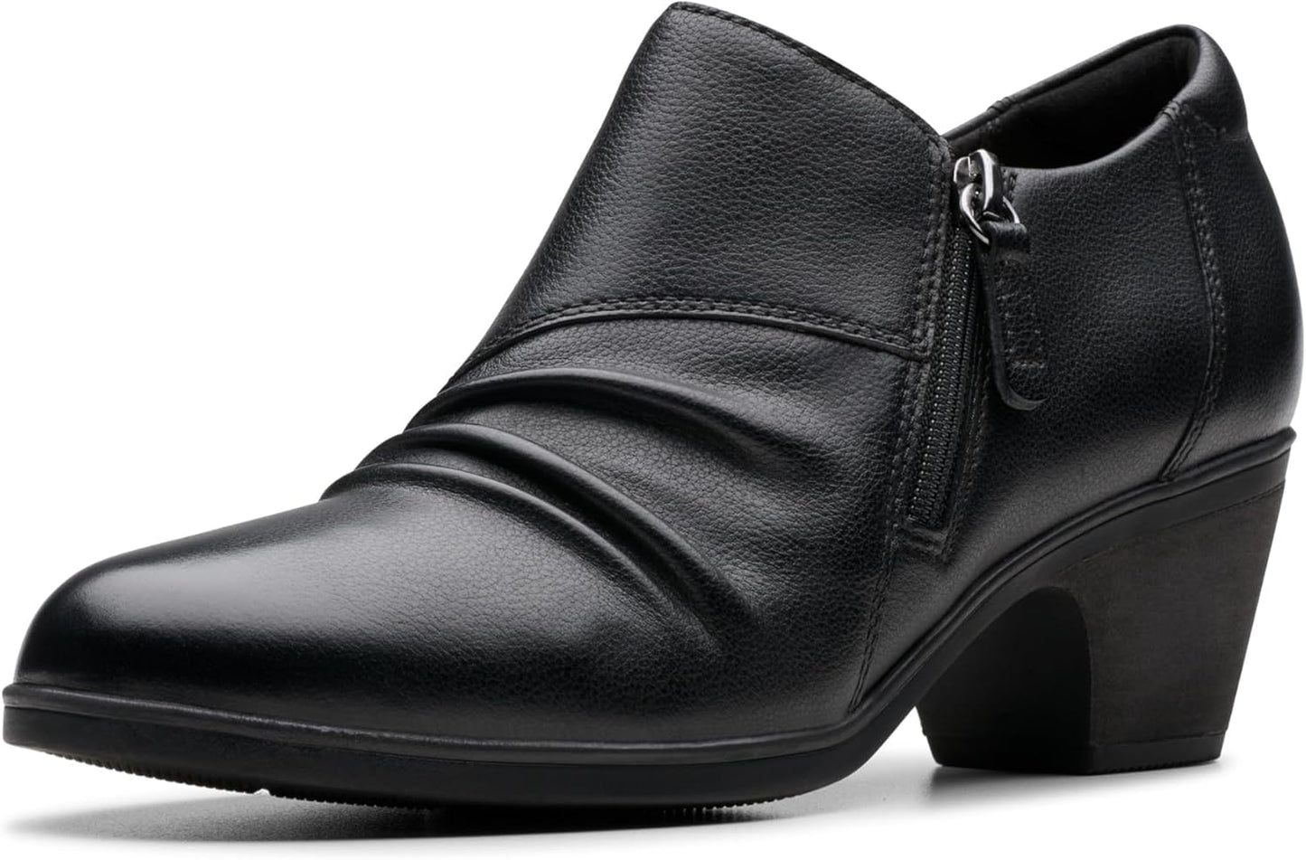 Clarks Women's Emily2 Braley Ankle Boot with Side Zipper Design