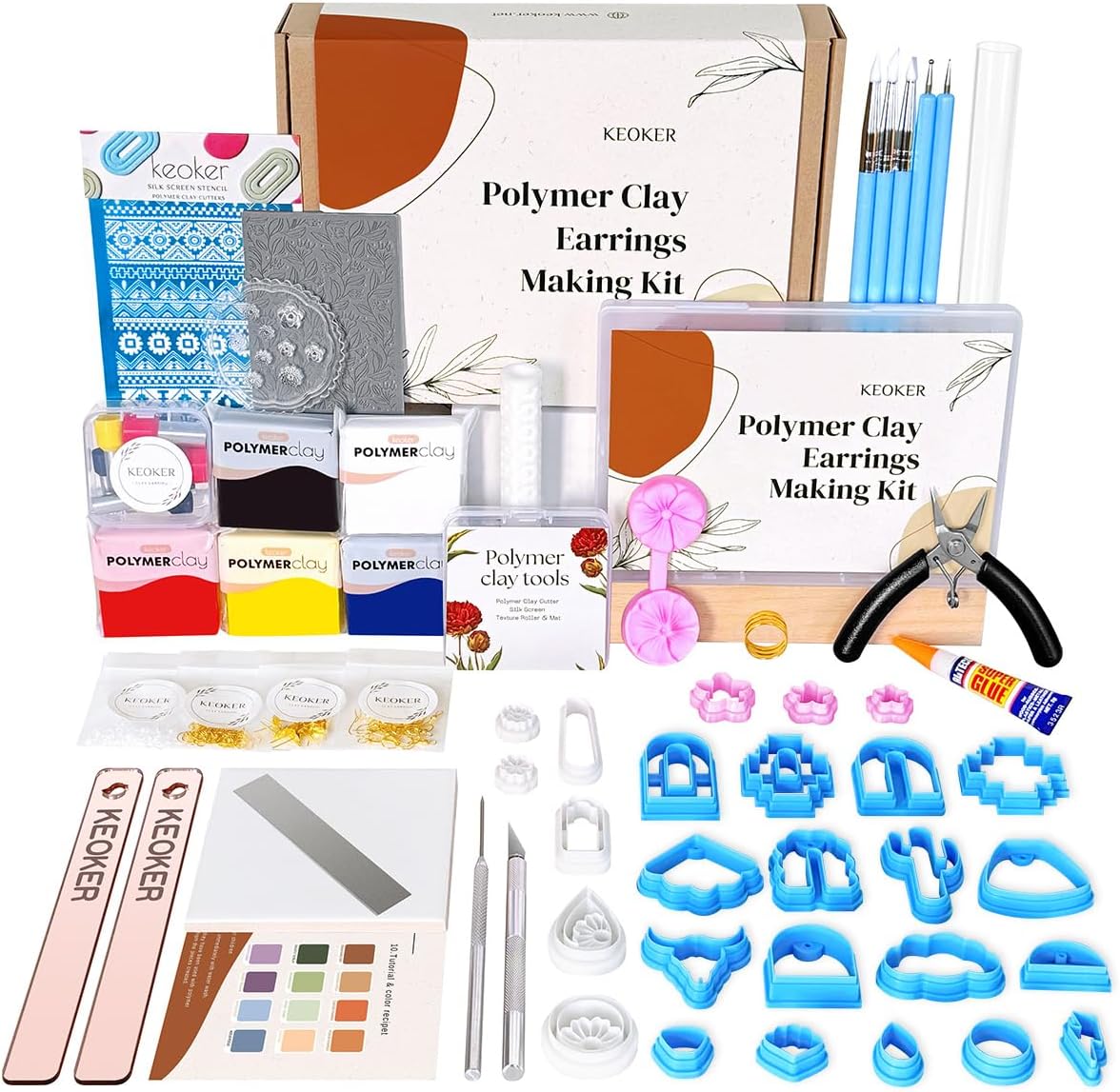 Professional Polymer Clay Earring Making Kit for Creatives