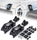 Xprite Aluminum Hood Latches with Retro Flag - Secure, Adjustable Fit