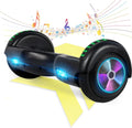 Self Balance Scooter 6.5 in with Speaker and LED Lights Red - Safe Fun