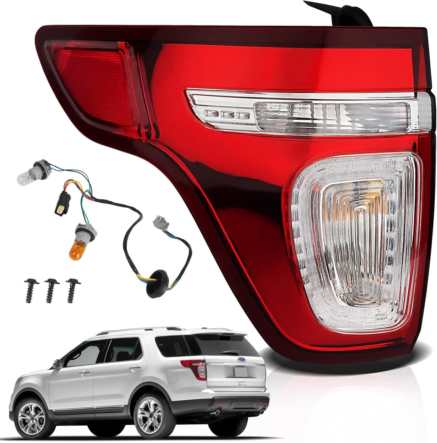 Tail Lights Compatible with 2011-2015 Ford Explorer Models
