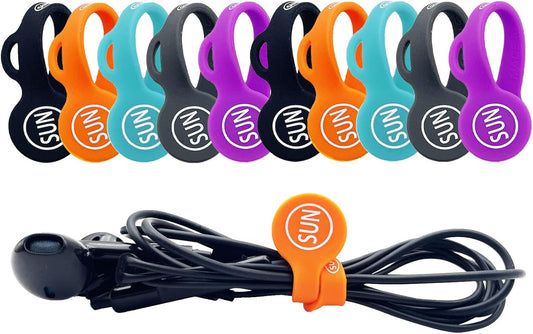 SUNFICON 10 Pack Magnetic Cable Organizers