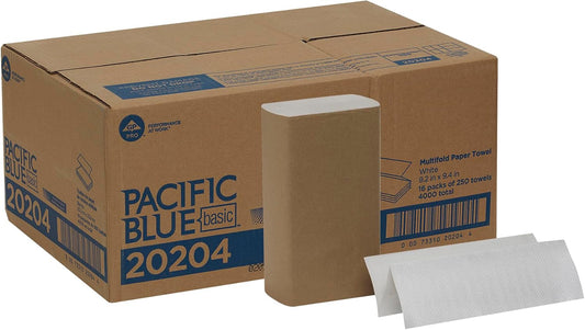 Pacific Blue Basic Multifold Paper Towels for Everyday Use