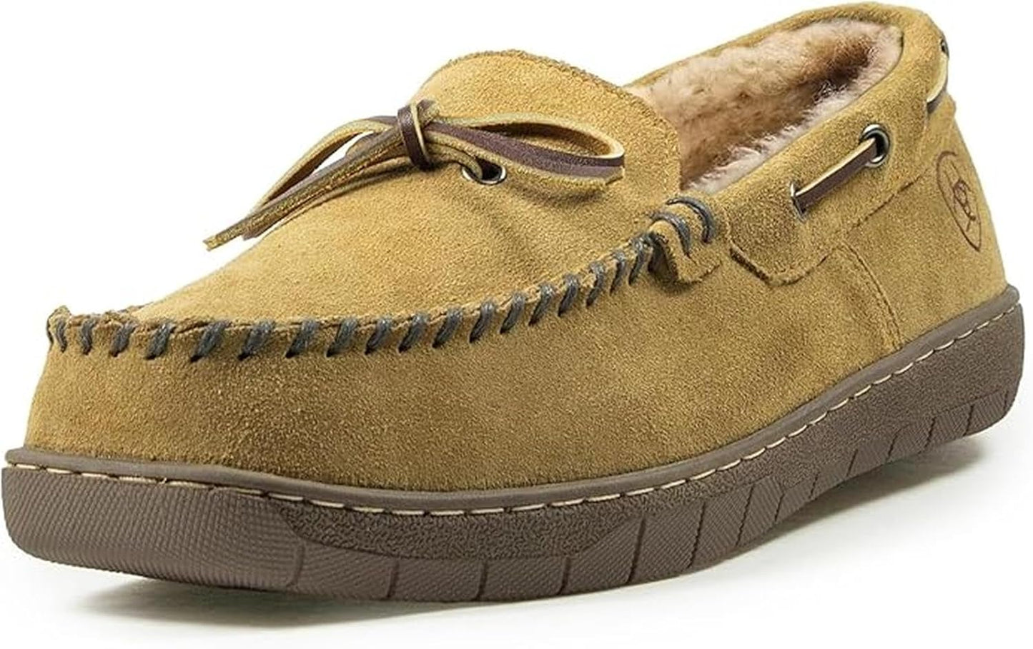 ARIAT Men's Warm Comfortable Silversmith Square Toe Slippers