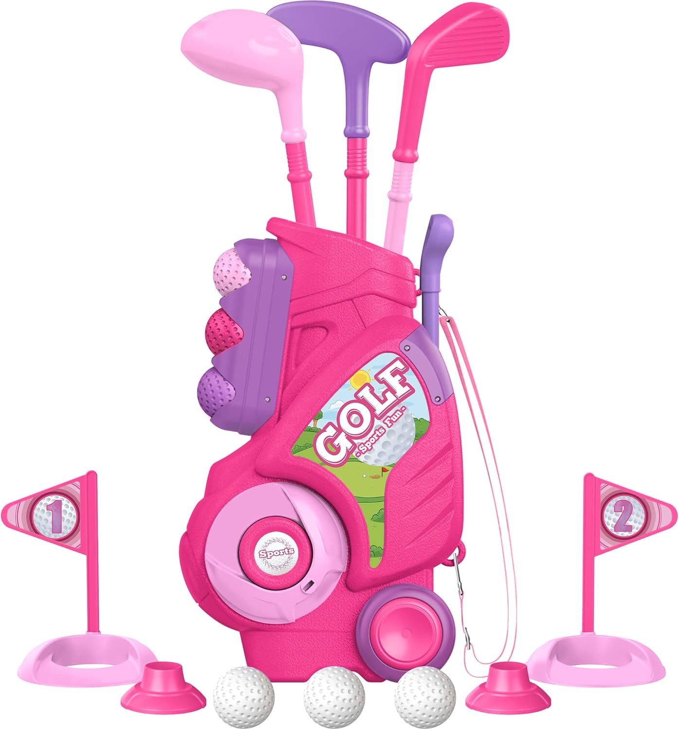 Liberry Toddler Golf Set - Portable Fun On-the-Go!