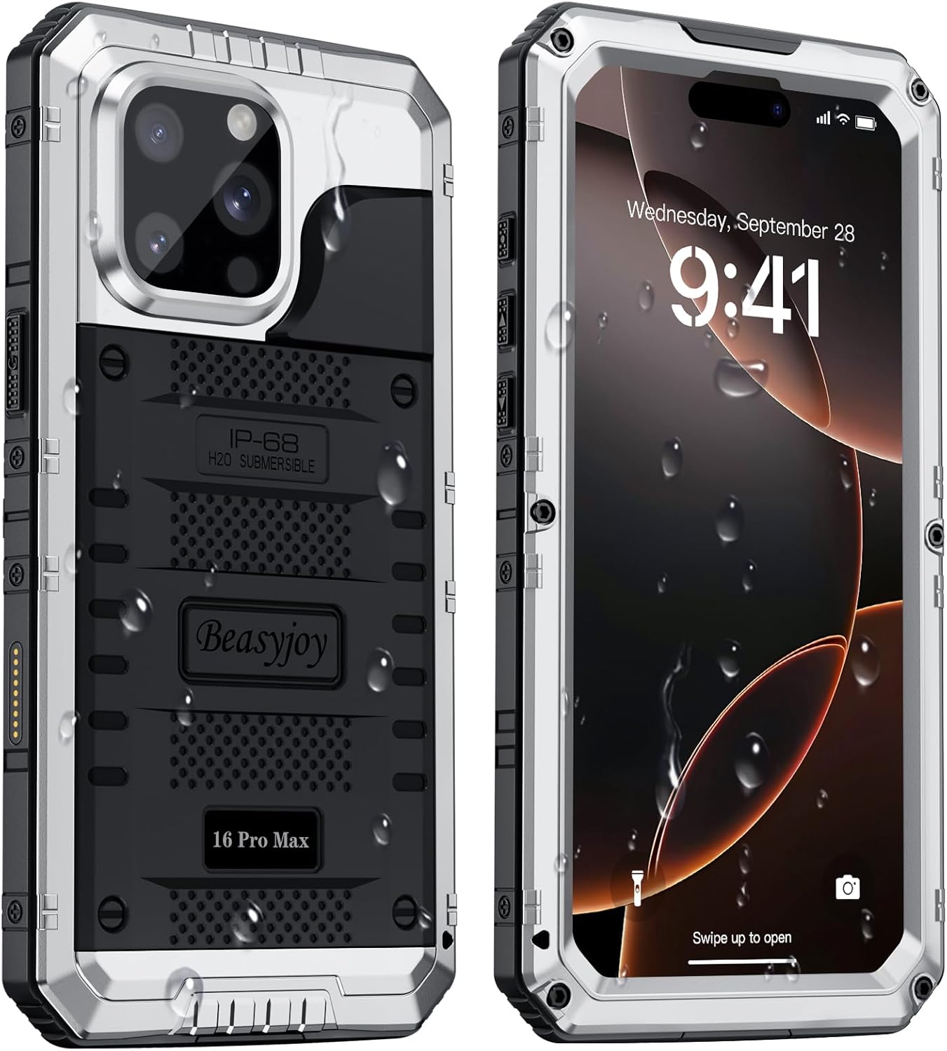 Beasyjoy iPhone 16 Pro Max Waterproof Case for Extreme Protection