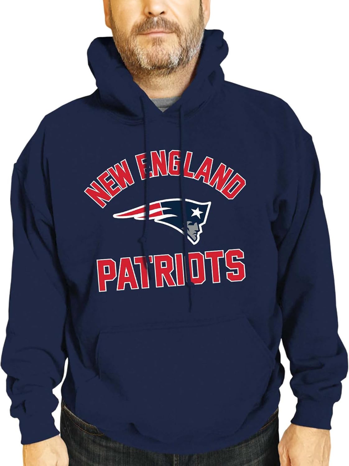New England Patriots Adult Gameday Hooded Sweatshirt for Fans
