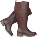 Women's Extra Wide Calf Knee High Boots with Side Zipper - Comfortable