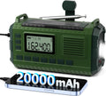 Emergency Weather Radio - Hand Crank NOAA AM/FM with 20000mAh Power