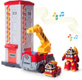Robocar POLI Fire Station Playset with Transforming Roy - Rescue Fun