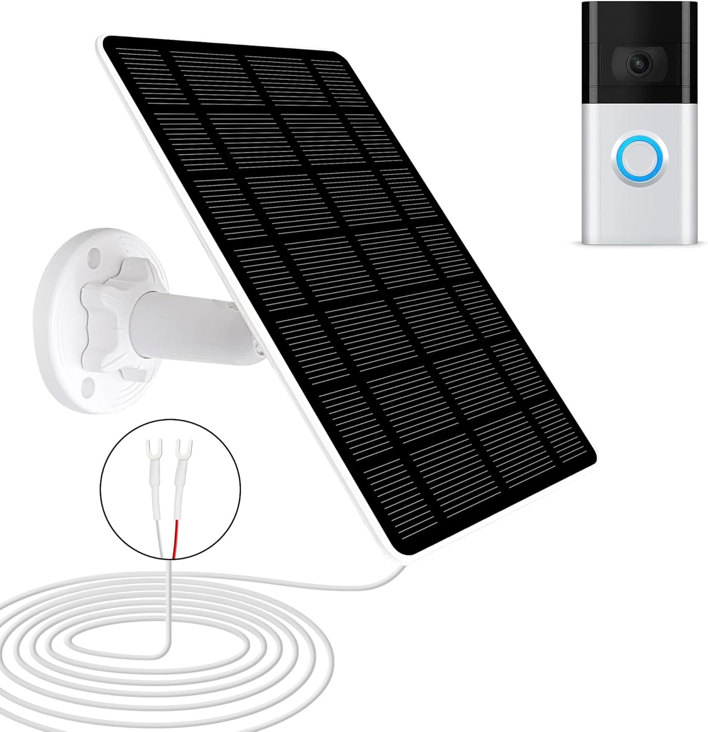 Effortless Power: 5W Solar Charger for Ring Doorbells
