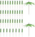 Bamboo Palm Tree Drink Umbrellas - 40 pack
