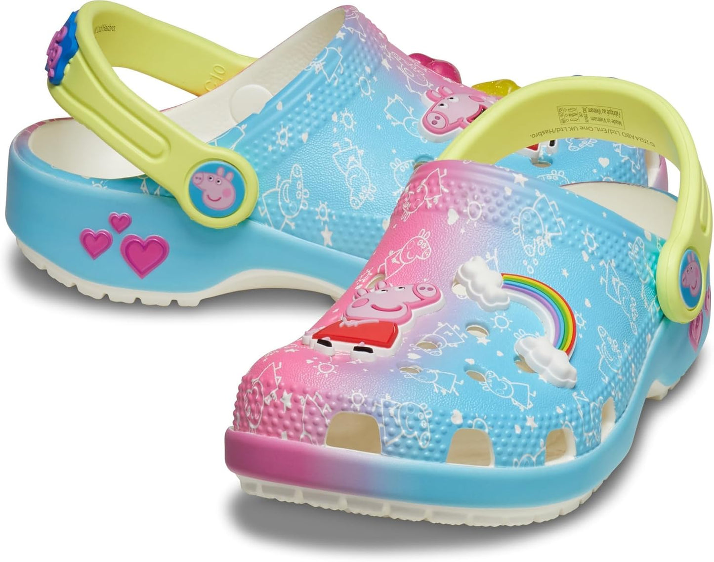 Crocs Kids' Classic Peppa Pig Clogs for Fun Adventures