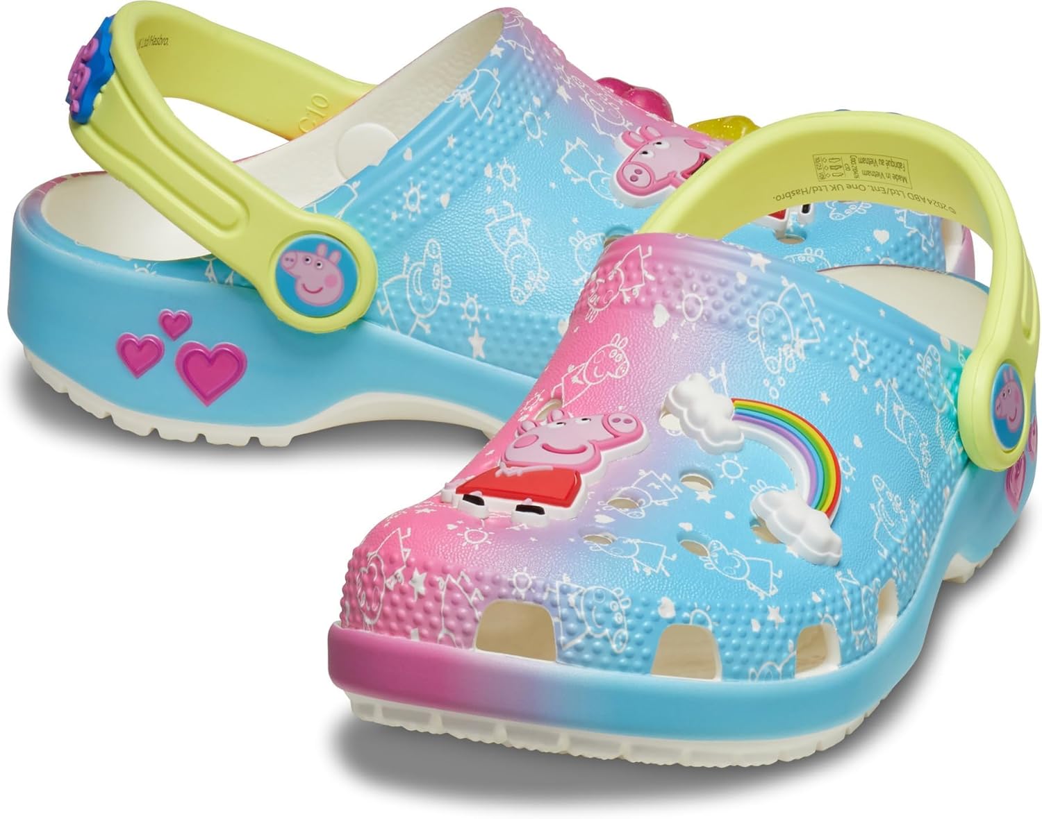 Crocs Kids' Classic Peppa Pig Clogs for Fun Adventures