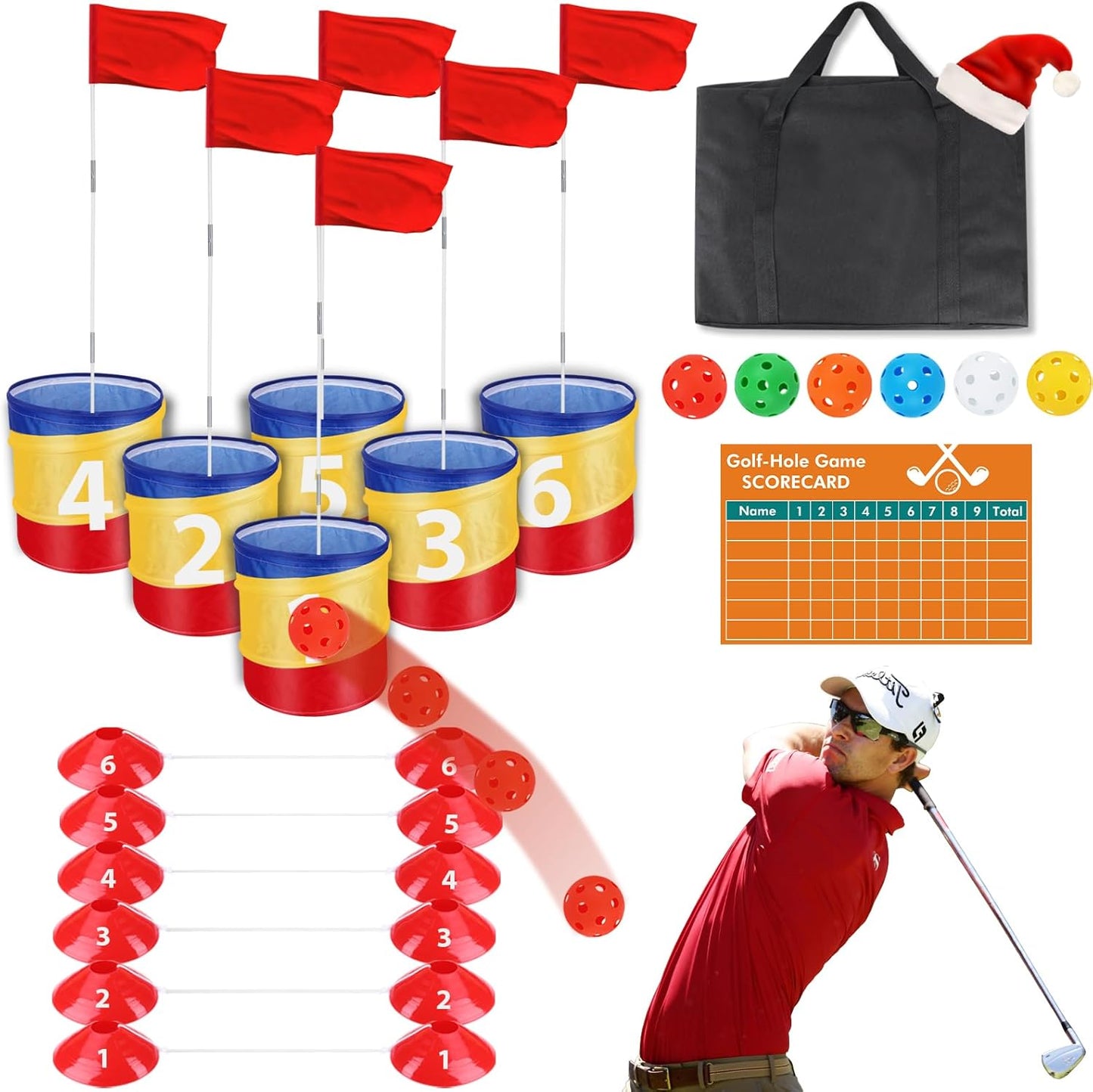 Portable PAR 3 Golf Game Set