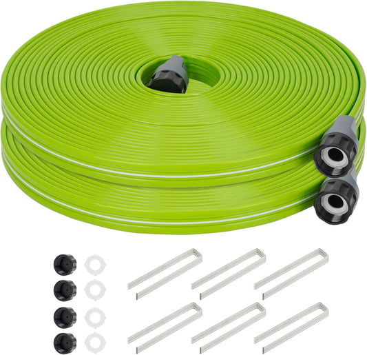 Sprinkler Soaker Hose 50FT 2Pack for Efficient Garden Watering