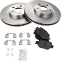TRQ Front Posi Ceramic Brake Pad & Rotor Kit - Direct Fit Performance