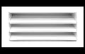 HVAC Premium 16in x 8in Aluminum Exterior Gable Louver Vent