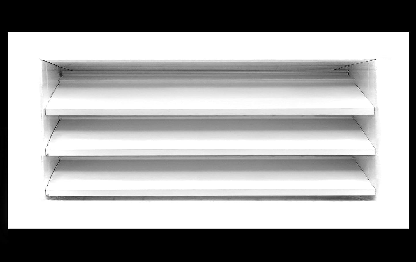 HVAC Premium 16in x 8in Aluminum Exterior Gable Louver Vent