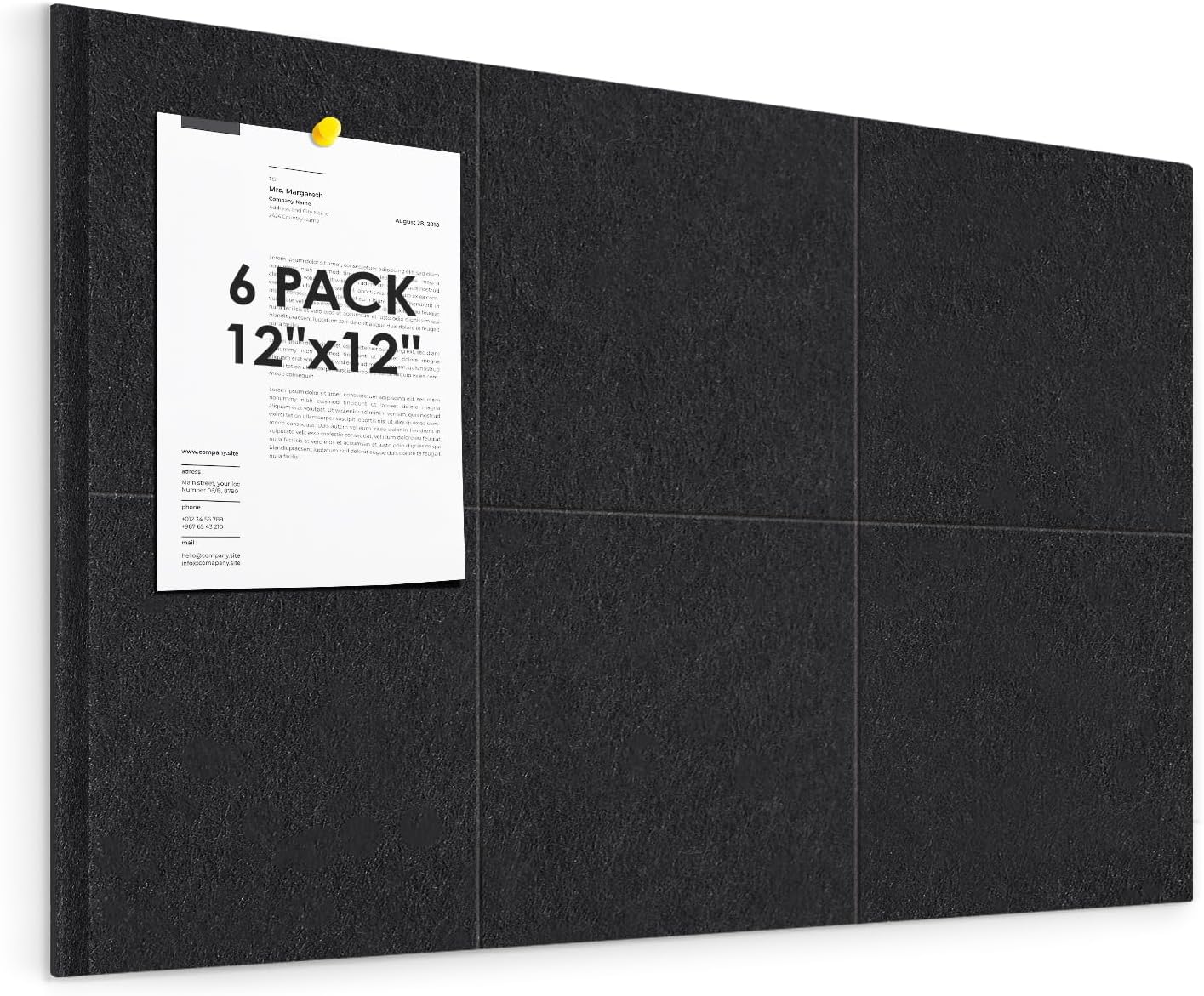 Cork Board for Wall with Safe Removable Adhesive Tabs for Home