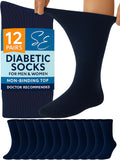 Special Essentials Diabetic Socks 12 Pairs - Extra Wide Non-Binding