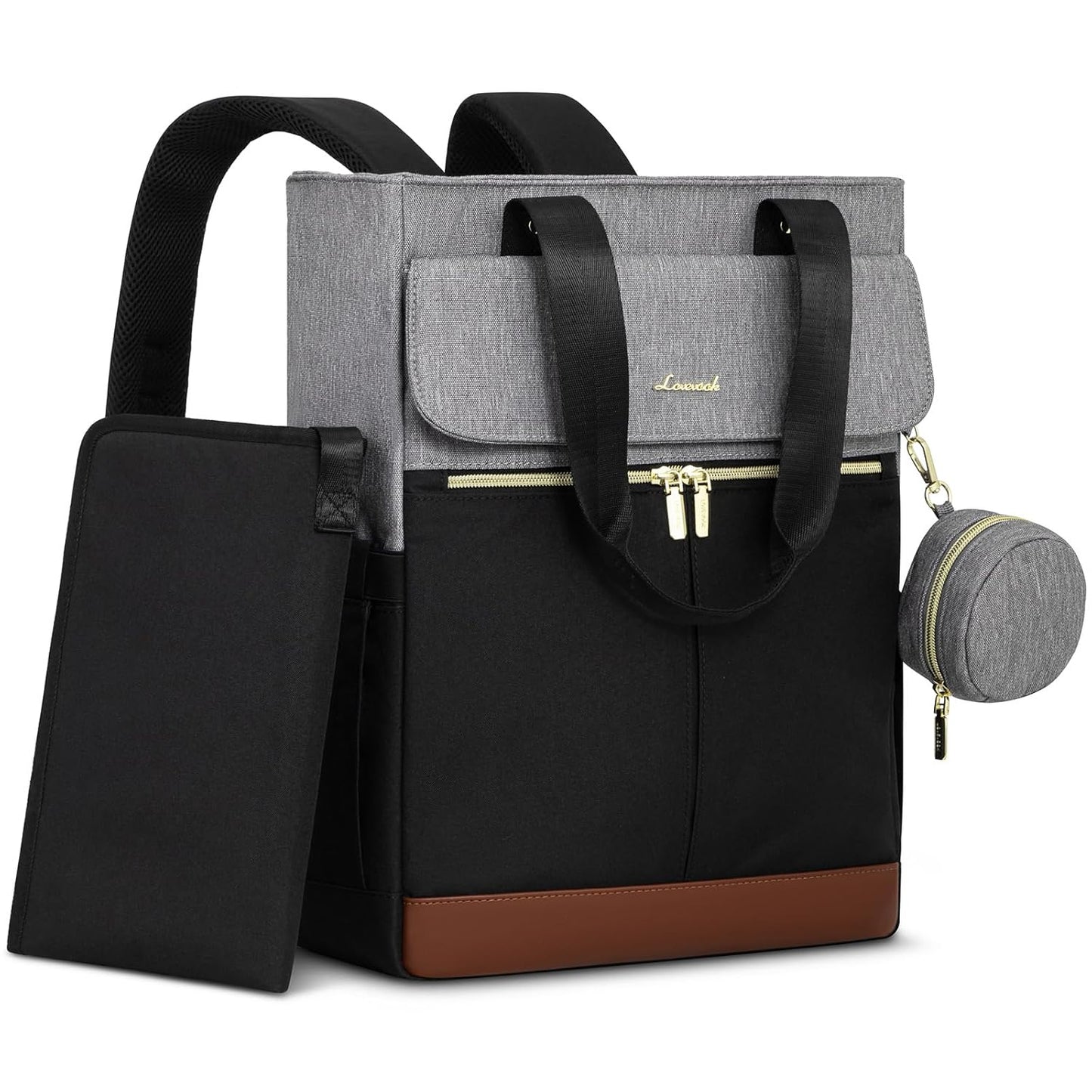 Ultimate Diaper Bag Backpack: Insulated Pockets, Changing Pad, Pacifier Case