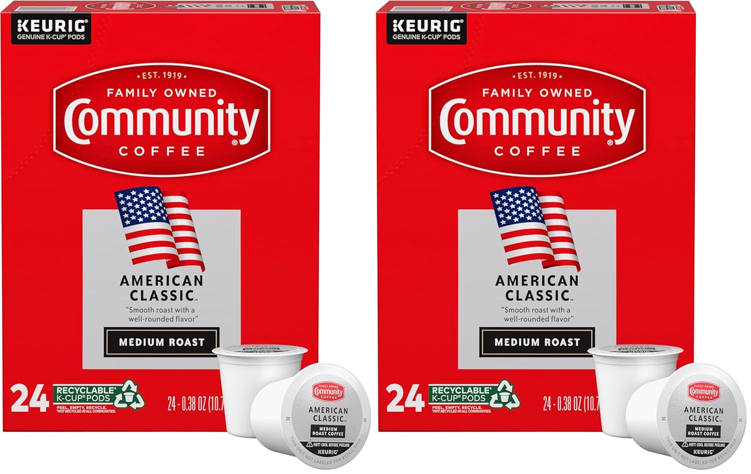 Community Coffee American Classic Pods - Medium Roast Delight