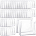 Xuniea 100 Pcs Mini Clear Makeup Bag for Travel and Organizing