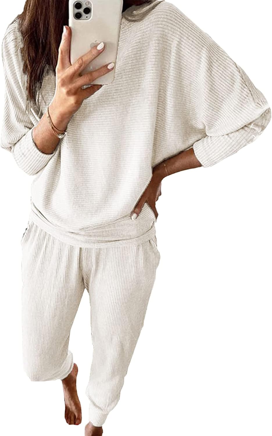 PRETTYGARDEN Women's Fall 2 Piece Lounge Set for Cozy Comfort