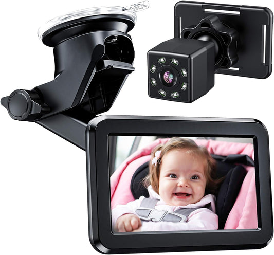 Itomoro Baby Car Mirror with HD Night Vision - Easily Monitor Baby