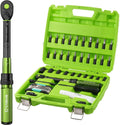 1/4 Torque Wrench with Bike Tire Repair Kit - Precise 3% Click Torque