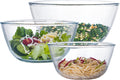 Glass Mixing Bowl Set of 3 for Kitchen, Baking, and Cooking