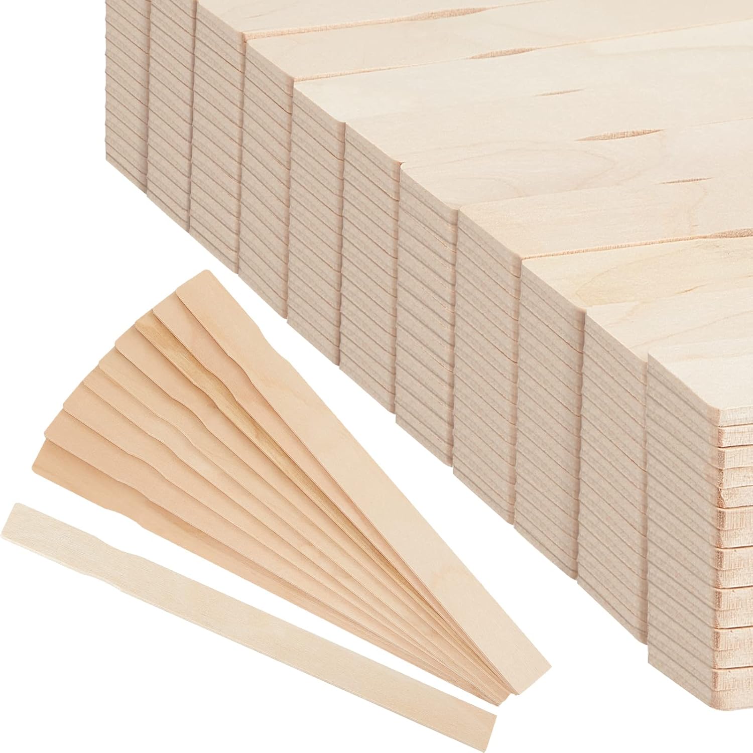 200 Pieces 12 Inch Wooden Paint Stir Sticks for Crafts and More