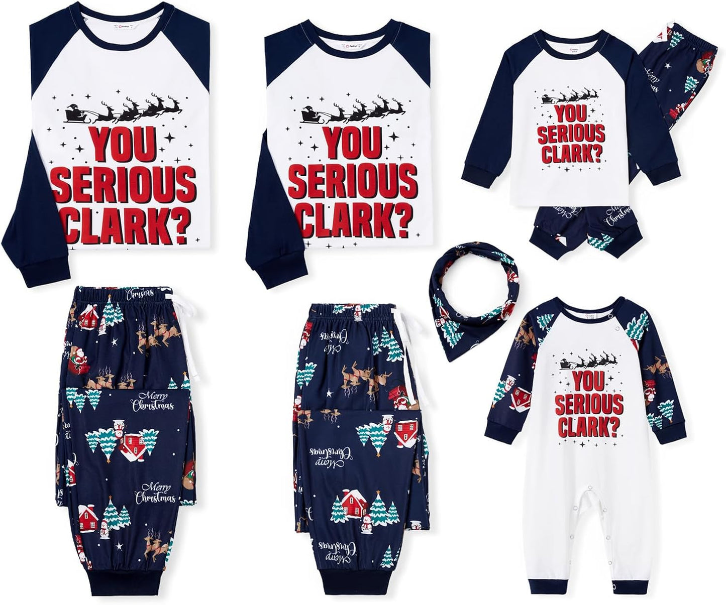 PATPAT Family Christmas Pjs Matching Sets for Holiday Fun