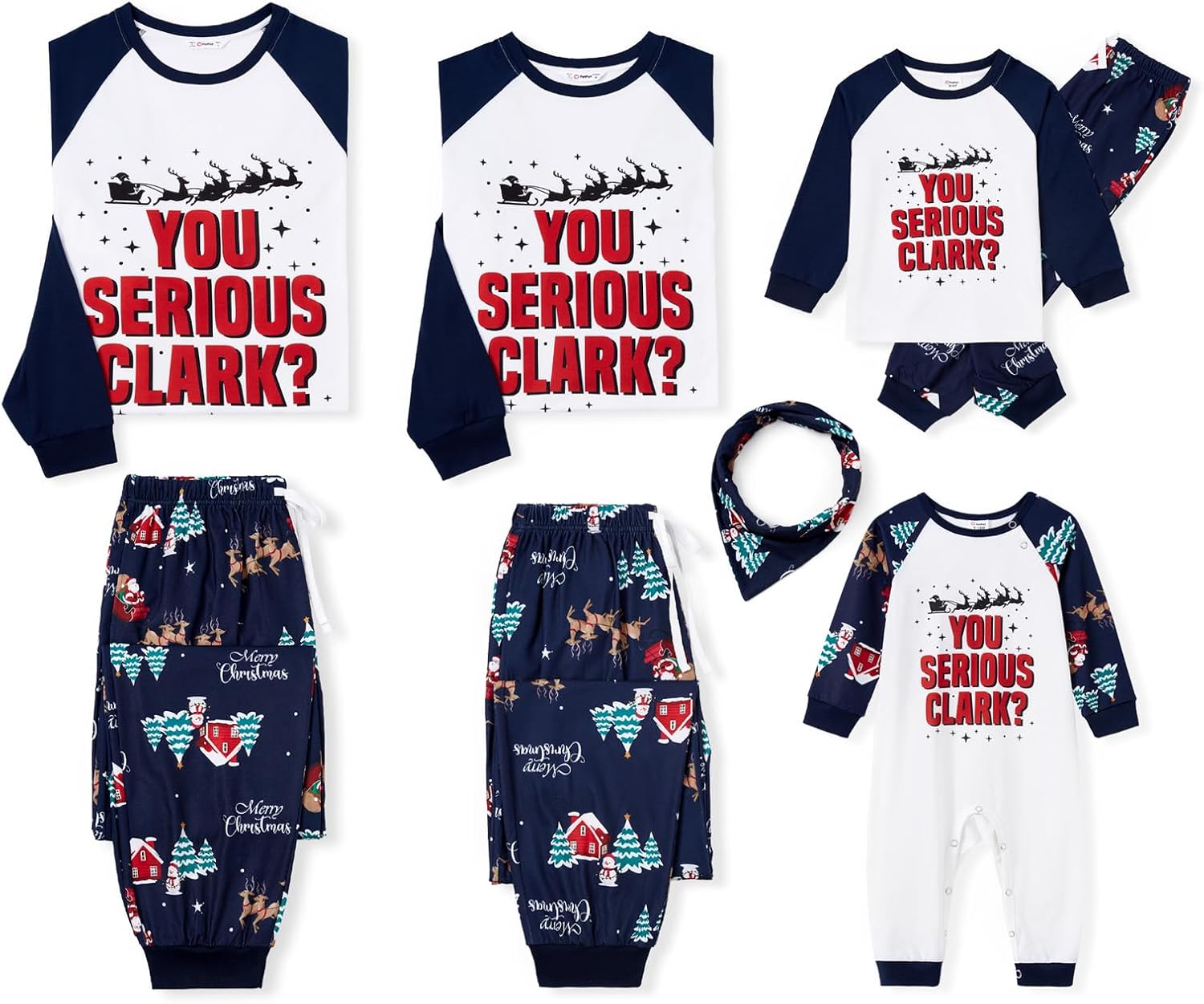PATPAT Family Christmas Pjs Matching Sets for Holiday Fun
