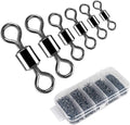 Fishing Swivels 200pcs Barrel Swivels Stainless Steel - Rust-Resistant
