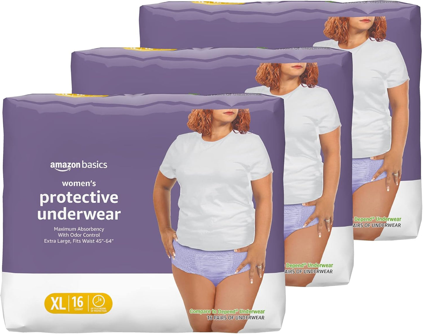 Maximum Absorbency Incontinence Underwear for Women, X-Large