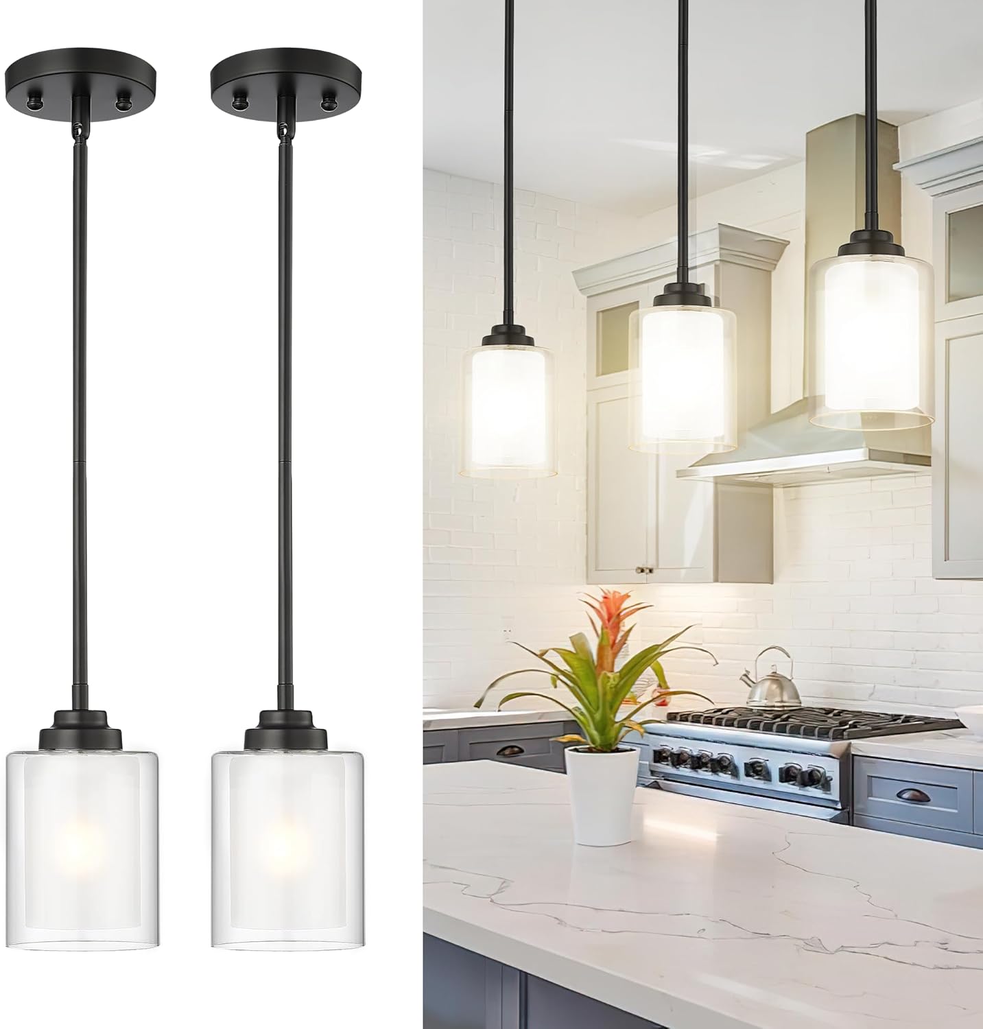 TENGXIN Modern Pendant Light for Kitchen Island and Dining Room