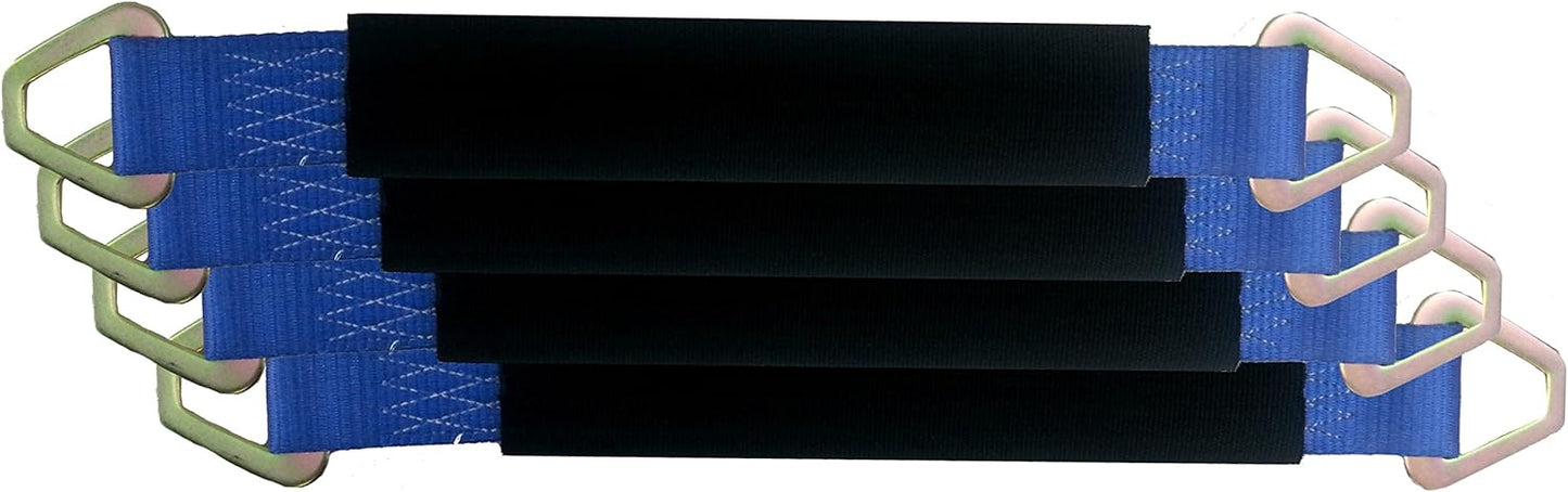 4 Pack of Blue 12 Inch Axle Strap with Protective Sleeve Review