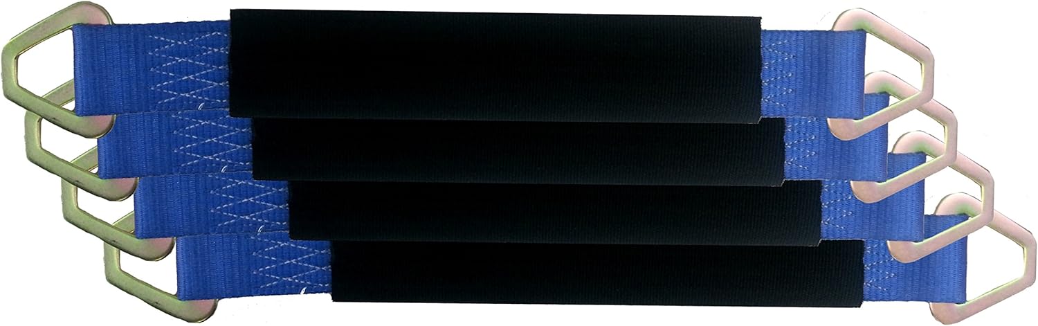 4 Pack of Blue 12 Inch Axle Strap with Protective Sleeve Review