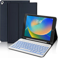 BORIYUAN iPad 10.2/10.5 Keyboard Case - Detachable Backlit Folio