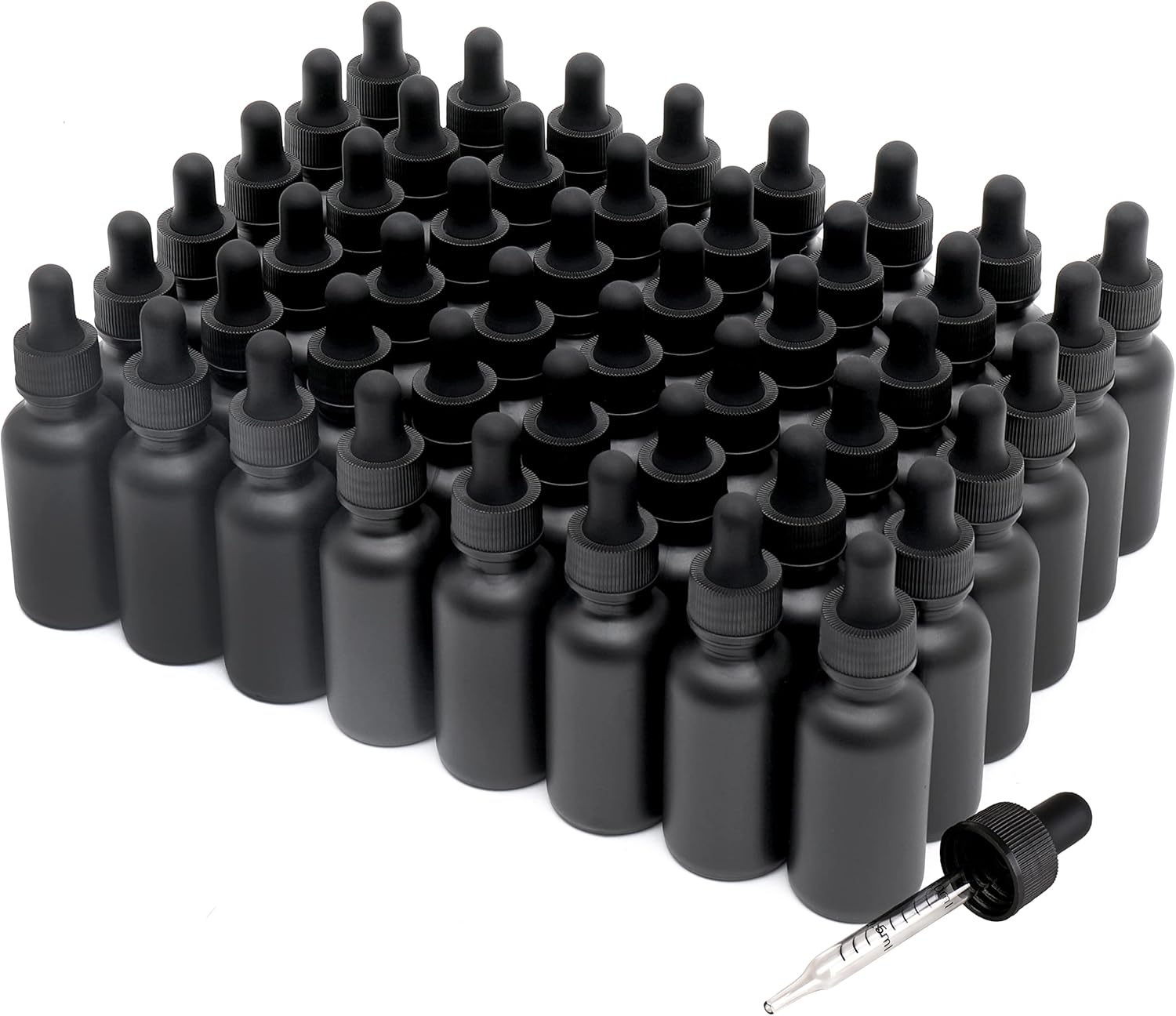 48 Pack 1oz Glass Dropper Bottles for Essential Oils and More